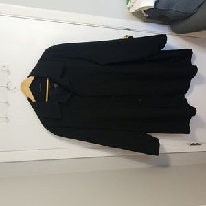 Black Alfani Polyester Coat